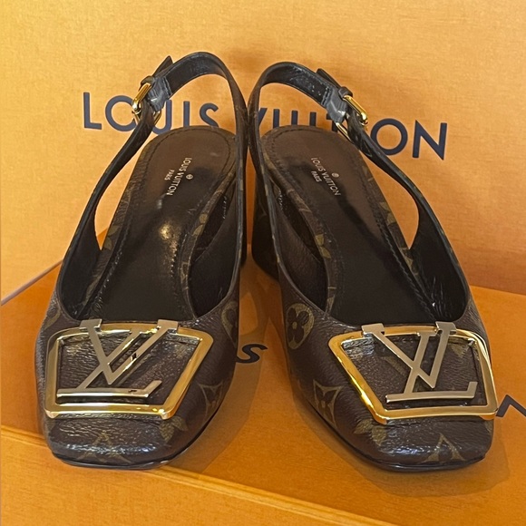 Louis Vuitton Madeleine Sling back Pump. Size 38 - Picture 2 of 10